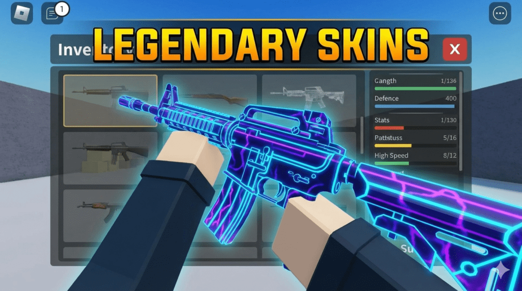 Roblox Gun Tycoon neon weapon skins 2026