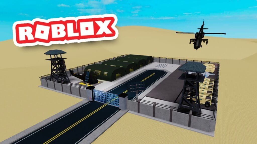 Player using AFK farm method in Roblox Gun Tycoon base