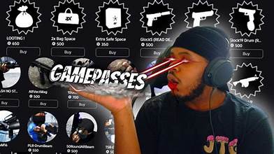 Roblox Gun Tycoon premium shop and gamepass tier list guide for 2026, showing VIP weapons and multiplier icons.